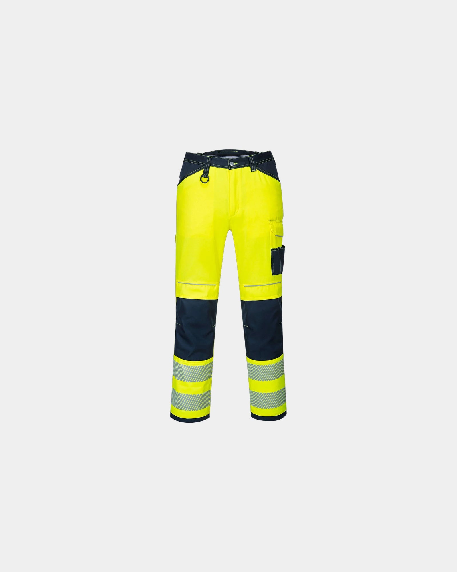 Arbeitshose PW3 Hi-Vis Work zum Personalisieren - Gelb-Marineblau